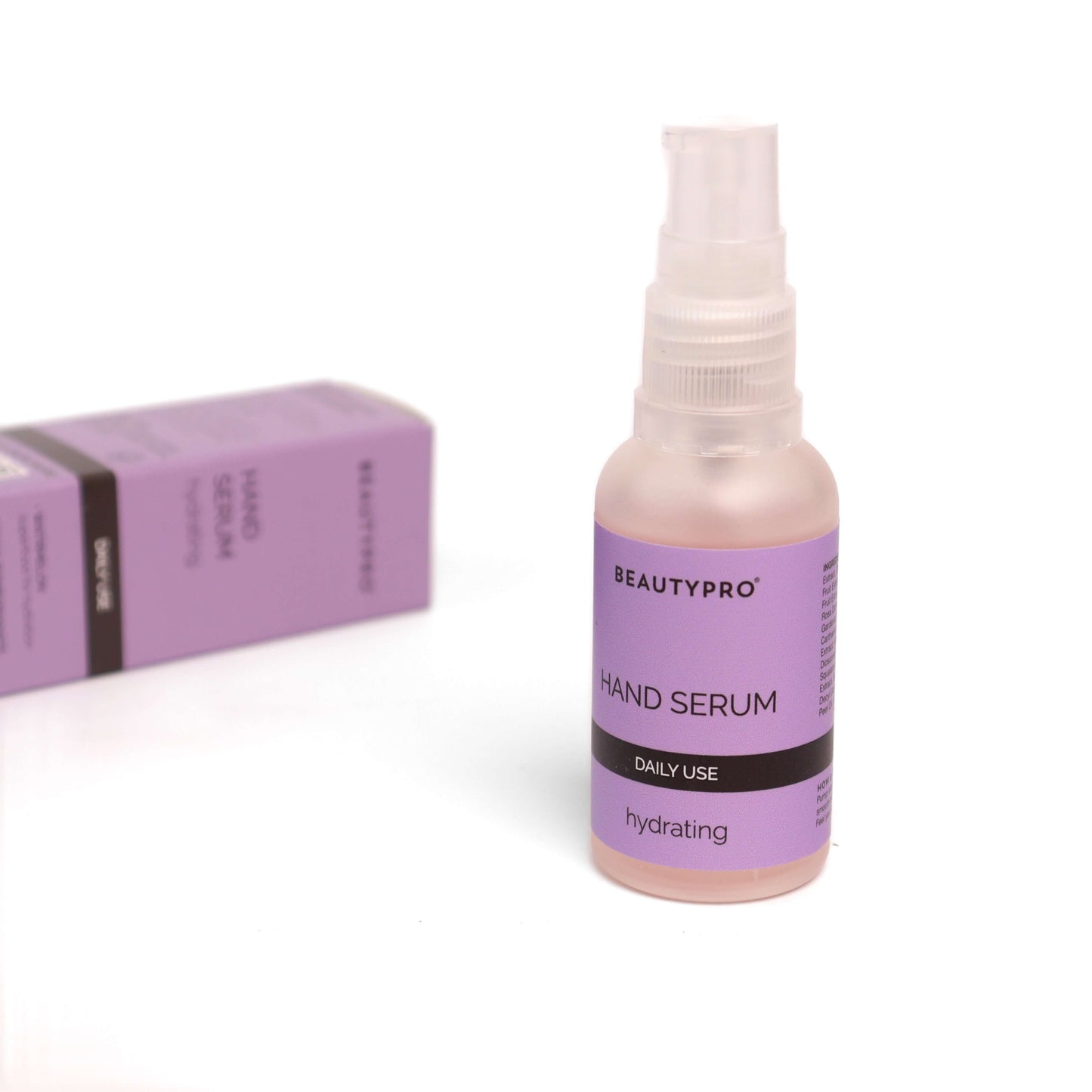 BeautyPro Vegan Hand Serum for soft, nourished hands with natural ingredients. Ideal for eco-friendly skincare, cruelty-free routines, and sustainable beauty
