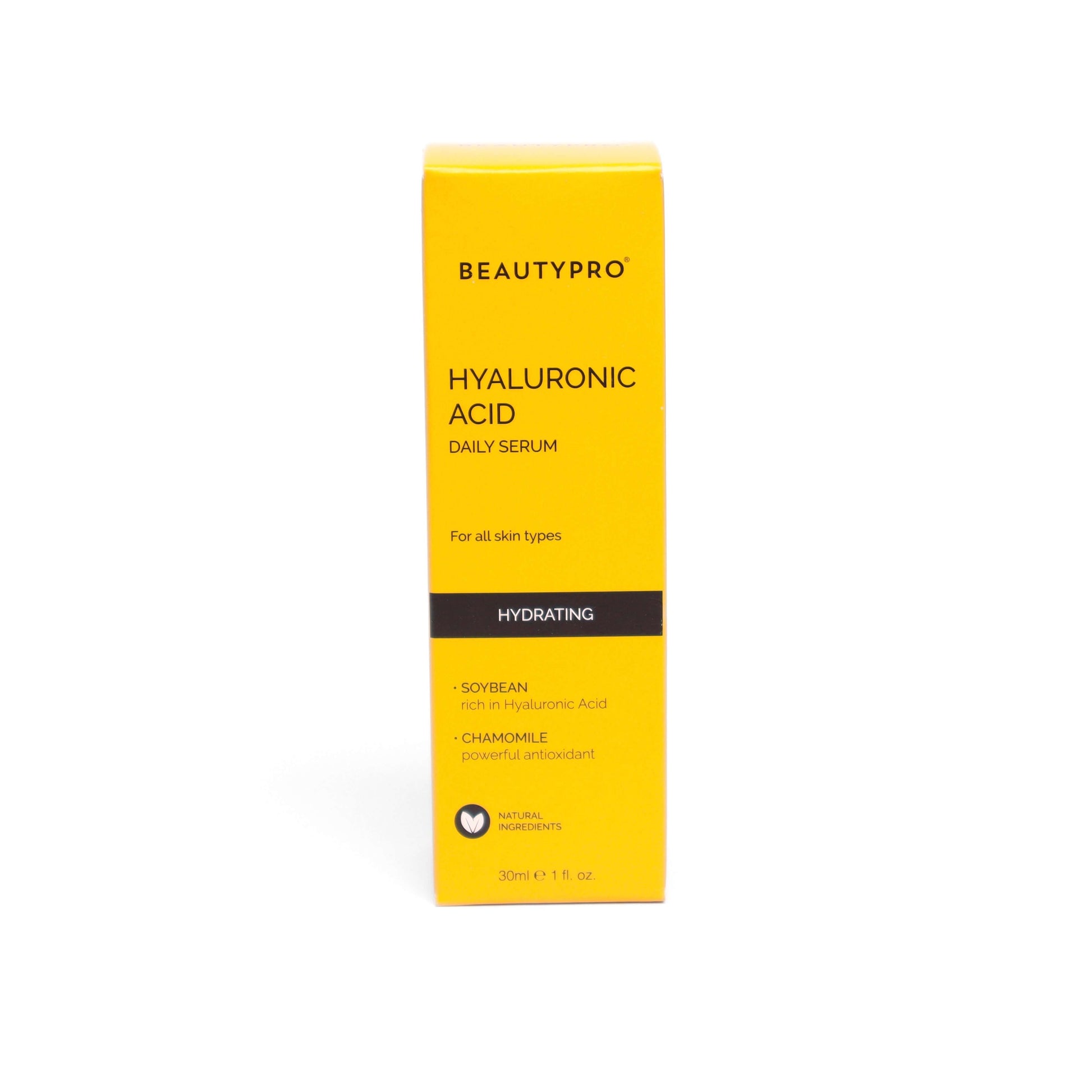 BeautyPro Hyaluronic Acid Daily Hydrating Serum for intense moisture and plump, hydrated skin. Perfect for eco-friendly skincare routines, cruelty-free beauty, and sustainable hydration