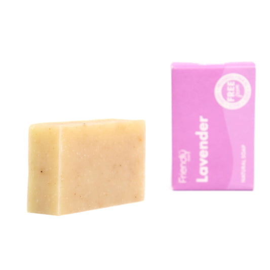Plastic-Free, Vegan Lavender Soap Bar for Gentle Cleansing & Soft Skin. Discover sustainable beauty brands with Eco Skincare.