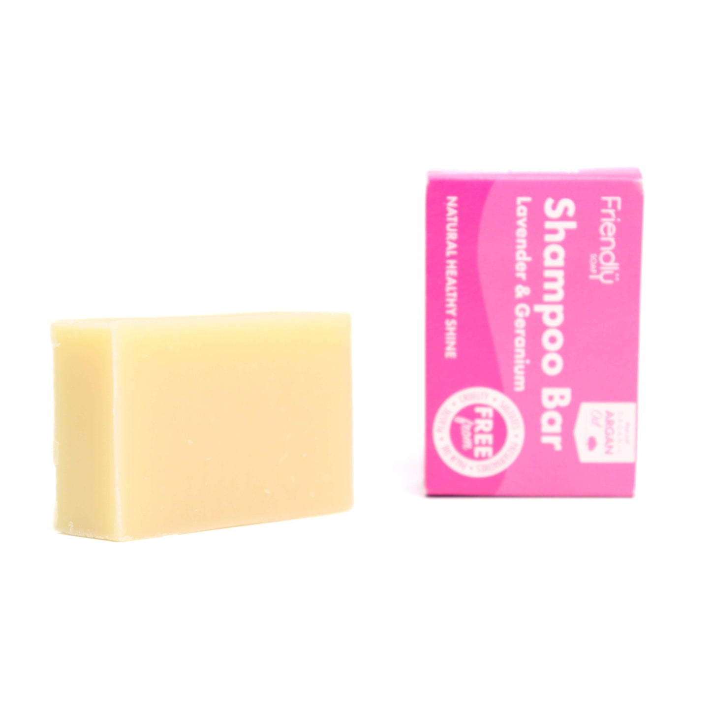 Natural, Plastic-Free Lavender & Geranium Shampoo Bar for Healthy Hair & Scalp. Discover sustainable beauty brands with Eco Skincare.