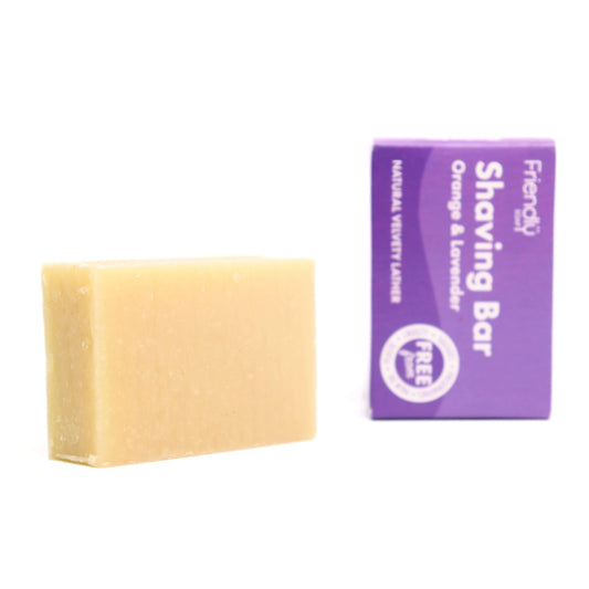 Zero-Waste Orange & Lavender Shaving Soap for a Smooth, Hydrating Shave. Discover sustainable beauty brands with Eco Skincare.