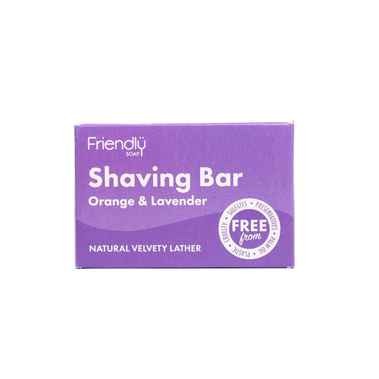 Zero-Waste Orange & Lavender Shaving Soap for a Smooth, Hydrating Shave. Discover sustainable beauty brands with Eco Skincare.