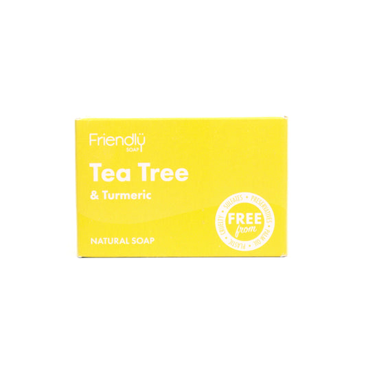 Vegan, Cruelty-Free Tea Tree & Turmeric Soap Bar for Clear, Radiant Skin. Discover sustainable beauty brands with Eco Skincare.