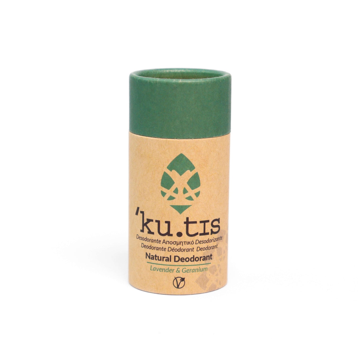 Lavender & Geranium Natural Deodorant – vegan, cruelty-free, and aluminium-free. Discover our wide range of sustainable beauty brands at Eco Skincare.